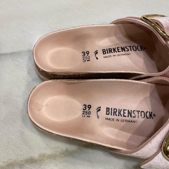 Birkenstock Madrid Big Buckle Sandals size 39 Pink Velvet - Picture 4 of 13